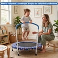 thumbnail image 4 of Mersco 36" Trampoline for Kids Indoor Trampoline with Handle for 2+ Years Kids Print, 4 of 8