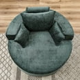 thumbnail image 5 of 55" Oversized Round Chair, Fluffy Modern Sleeper Chair  ,Chenille Sofa Lazy Chair ,Single Sofa for Living Room,Bedroom,Club,Hotel ,Lounge and Projection Room ,No Assembly Required，Compression sofa  ﻿, 5 of 16
