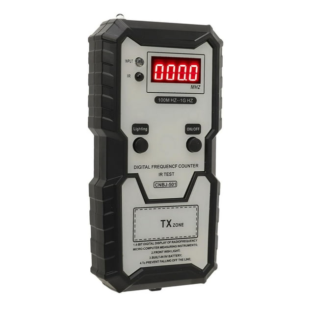 ZOUSSIQI Key Switch Tester, Remote Keys Frequency Counter, 100M HZ to 1G HZ High Accuracy Digital Display Key Fob Frequency Tester CA919-90861