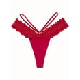 thumbnail image 1 of Tanga sexy con costuras de encaje, cintura baja, sin costuras, de secado rápido, lencería y ropa interior femenina., 1 of 4