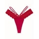 thumbnail image 1 of Tanga sexy con costuras de encaje, cintura baja, sin costuras, de secado rápido, lencería y ropa interior femenina., 1 of 4