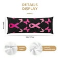 thumbnail image 3 of Fotbe Breast Cancer Funda para Almohada Corporal con Diseño, Funda de Microfibra Ultrasuave de 20x54 Pulgadas, Ropa de Cama Elegante, 3 of 7