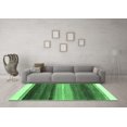 thumbnail image 3 of Ahgly Company Indoor Square Abstract Emerald Green Contemporary Area Rugs, 4' Square, 3 of 4