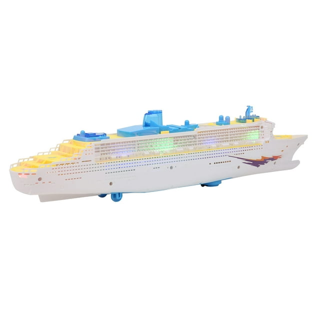 Children Boat Toy, Battery Powered Highly Simulation With Sound Effect Electric Music Ship Toy, For Above 3 Years Old Children
