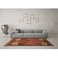 thumbnail image 3 of Ahgly Company Indoor Square Persian Brown Traditional Area Rugs, 6' Square, 3 of 4