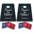 thumbnail image 2 of VictoryStore Cornhole Games - Custom Wedding Bag Toss Game - Woodsy Wedding Forest Cornhole, 2 of 4
