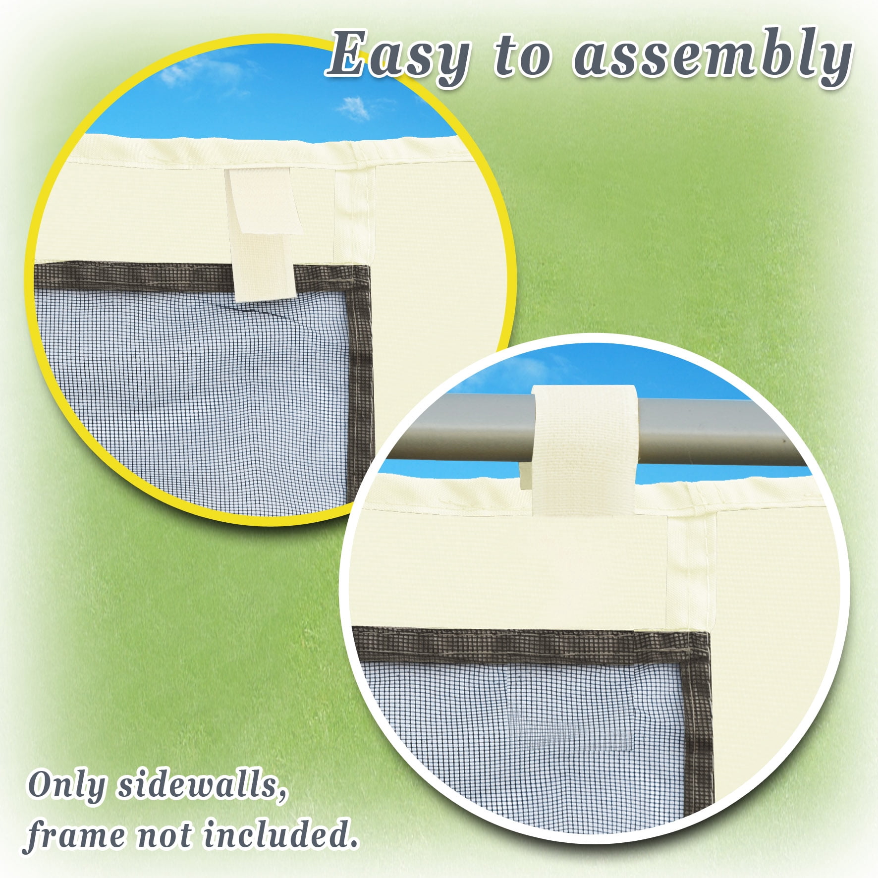 Sunny Replacement 8' x 6' Instant Gazebo Mesh Sidewalls