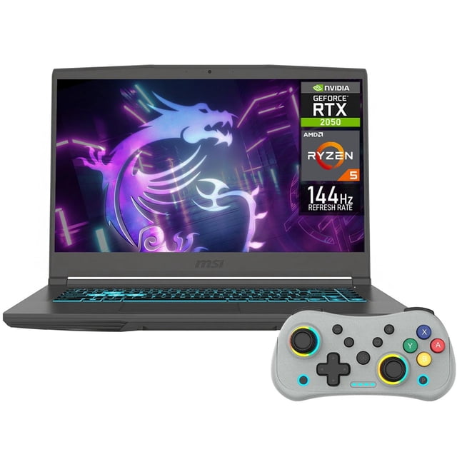 Laptop Gamer MSI Thin NVIDIA GeForce RTX 2050 AMD Ryzen 5 7535HS 16GB DDR5 SSD 512GB 15.6" Teclado Ingles Control DXT