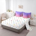 thumbnail image 5 of jejeloiu Pink Purple Sky 7-Piece Twin Bedding Sets,Galaxy Starry Night Bedding Comforter Set For Girl Teens Reversible, 5 of 8