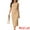 Khaki, variant on Unique Bargains Women's Sleeveless Crewneck Waist Cut Out Split Tank Ribbed Bodycon Dress S Army Green