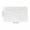thumbnail image 4 of 2PCS White Cotton Classic Rug Bath Mats Absorbent Cotton Hotel Spa Shower Bathtub Mats [Not A Bathroom Rug] Machine Washable Shower Bathroom Floor Towel, 4 of 9