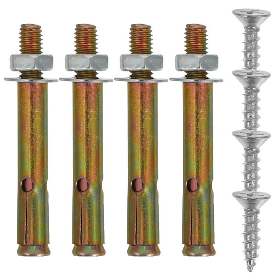 8 Pcs Expansion Bolt Fastener Bolts Hollow Wrench Kit Tight Firmware Key Golden