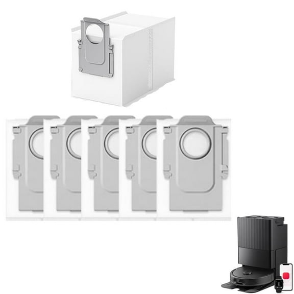 6 Pack QV 35S Dust Bags Replacement for Roborock QV 35S, Qrevo S5V, QV35A, Saros 10/10R, Z70, Qrevo, Q Revo/S, Qrevo Pro/Plus/MaxV, Master, Curv, Edge/S5X/S5A, S8 MaxV/Max Ultra Robot Vacuum Cleaner