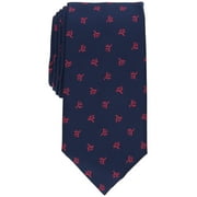 Club Room Mens Necktie Neat Navy Blue Red Tie One Size OS
