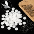 thumbnail image 5 of Set of 50 Practical Clear Plastic Hooks for Ceiling Mounting Damage Release Removal Strong Adhesive Ceiling Hooks, 5 of 8