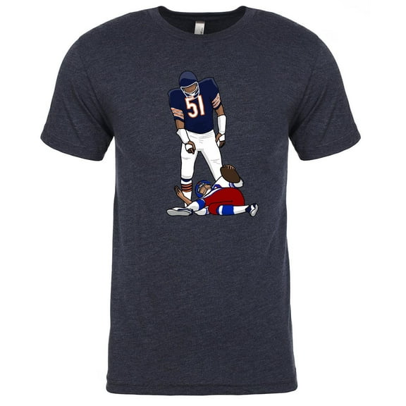 TRIBLEND Dick Butkus Bears Sack Shirt T-Shirt