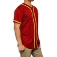 thumbnail image 2 of Lappel Men's Baseball Button Down Jersey College Sports Team Uniforms Hipster Shirts Made in USA, 2 of 4