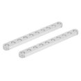 thumbnail image 3 of Pair Aluminum Flat Channel Beam 10 Hole Accessory for Robot 4x8x80mm 3102-0010-0080, 3 of 4