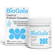 (2 pack) BioGaia Gastrus Gut Health Probiotic | Ease Abdominal Discomfort, Gas, Bloating & Promote Regularity
