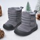 thumbnail image 1 of Botas de nieve de invierno para niños con forro polar, zapatos casuales de algodón, botas de algodón para bebés de hombres y mujeres con fondo suave y cálidas, 1 of 6