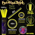 thumbnail image 2 of Glow Sticks XiawalangZhuo, 8 pulgadas, color amarillo, paquete de 100 unidades, 2 of 7