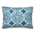 thumbnail image 2 of Creative Products Small Blue Full Pattern Medallions 14x20 Indoor / Outdoor Pillow, 2 of 3