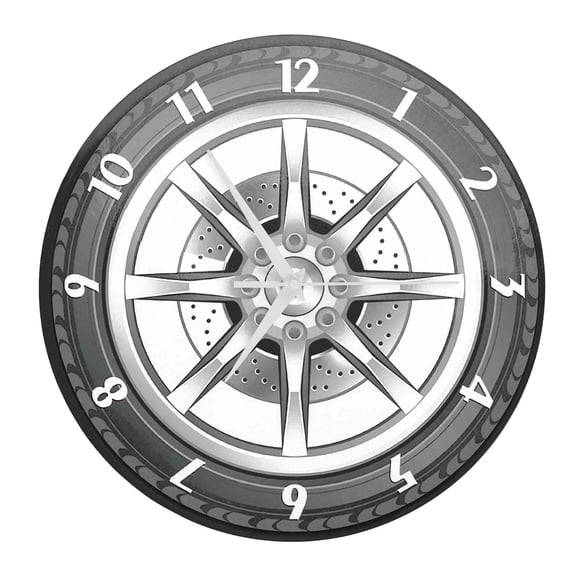 Custom Your Garage Name Car Service Repair Garage Acrylic Wall Clock Tire Wheel Auto Watch Mechanic Car Workshop Decor