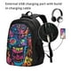 thumbnail image 2 of Easygdp Neon Graffiti Urban Art Mochila para Laptop de Viaje con Puerto USB, Mochila para Laptop con Puerto de Carga USB para Mujeres y Hombres, 2 of 7