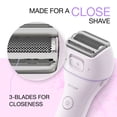 thumbnail image 5 of Panasonic ES-WWL6A 3-Blade Wet/Dry Electric Shaver for Women with Pop-up Trimmer, 5 of 13