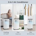 SUSIMOND Portable Air Conditioners, 10000 BTU Portable AC Unit with