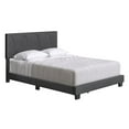 thumbnail image 3 of Boyd Sleep Aberdeen Linen Upholstered Twin Platform Bed Frame, Black Charcoal, 3 of 7