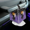 thumbnail image 7 of FUIALDOLG Leather Tissue Box Cover Black Cat Pumpkin, Modern Square Tissue Box Holder for Halloween Decorative, Ideal for Bathrooms/Office/Car/Nightstand/Dining Table, 5.1"X5.1"X5.5", 7 of 7