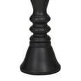 thumbnail image 4 of DecMode 3 Candle Black Wood Turned Style Pillar Candle Holder, Set of 3, 4 of 12