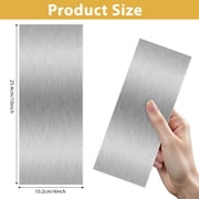 10 Inch Stainless Steel Metal Cake Scraper Large Double Sided Patterned Stripe Edge Smoother Scraper Cake Decorating Comb Cake Pastry Cutter for Home Kitchen Mousse Butter Cream Cake Decor (1 Piece)