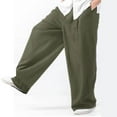 thumbnail image 5 of Handshe Men's Straight Leg Outdoor Casual Pants with Zipper Pockets - Business Ready Lightweight Travel, 5 of 5