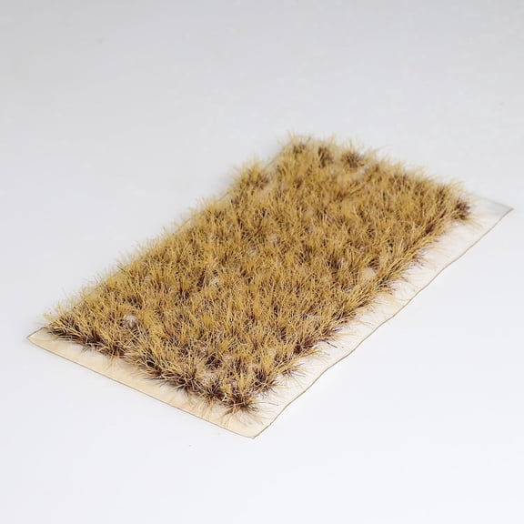 Diorama Flowers Grass Model Grass Cluster, Earth Base Brown Static Grass, for Model Trains, Wargaming, Dioramas and DIY Crafts, 104 Pieces, 8mm Tall