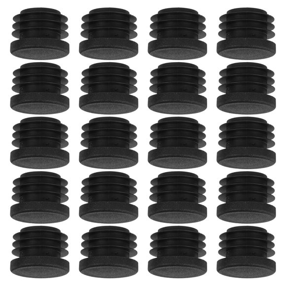 WASHWEPE 20Ud Tapones Para Cuadrados De Plástico Negro Resistentes Para Muebles Y Cercas