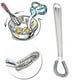 thumbnail image 4 of Xihbxyly Batidor de Acero Inoxidable, Ergonómico, Herramienta de Mezcla Rápida, Fácil de Limpiar, No Necesita Electricidad, Ideal para Salsas de Crema y Huevo, Esencial En La Cocina, Diseño Compacto, 4 of 7