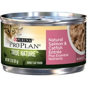 (24 Pack) Purina Pro Plan Natural Wet Cat Food, Natural Salmon and Catfish in Sauce Entree, 3 oz. Pull-Top Cans