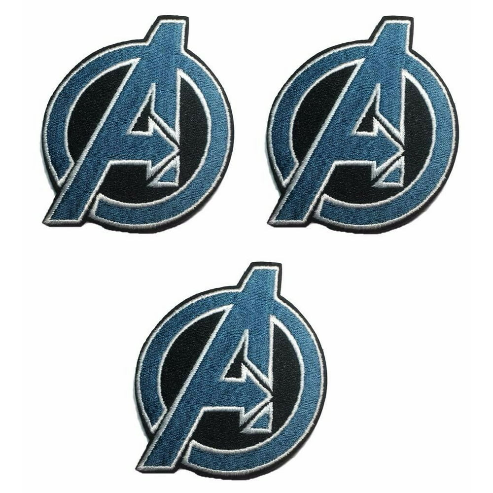 Marvel New Avengers Crest Embroidered Iron On Patch Set of
