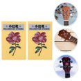thumbnail image 1 of OUNONA 2Pcs Guitar Decals with Flower Pattern Multi Color Headstock Stickers for Guitar Decoration, 1 of 8