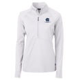 thumbnail image 2 of Women's Cutter & Buck White George Washington University Vault DryTec Adapt Eco Knit Stretch Recycled Raglan Half-Zip, 2 of 3
