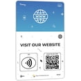 thumbnail image 1 of Custom Reusable Tag-Tap/QR Website Review Card -1 Pack Instant Website Reviews Card - QR Code and NFC Cards for Business, Website Review Tap Card, 1 of 5