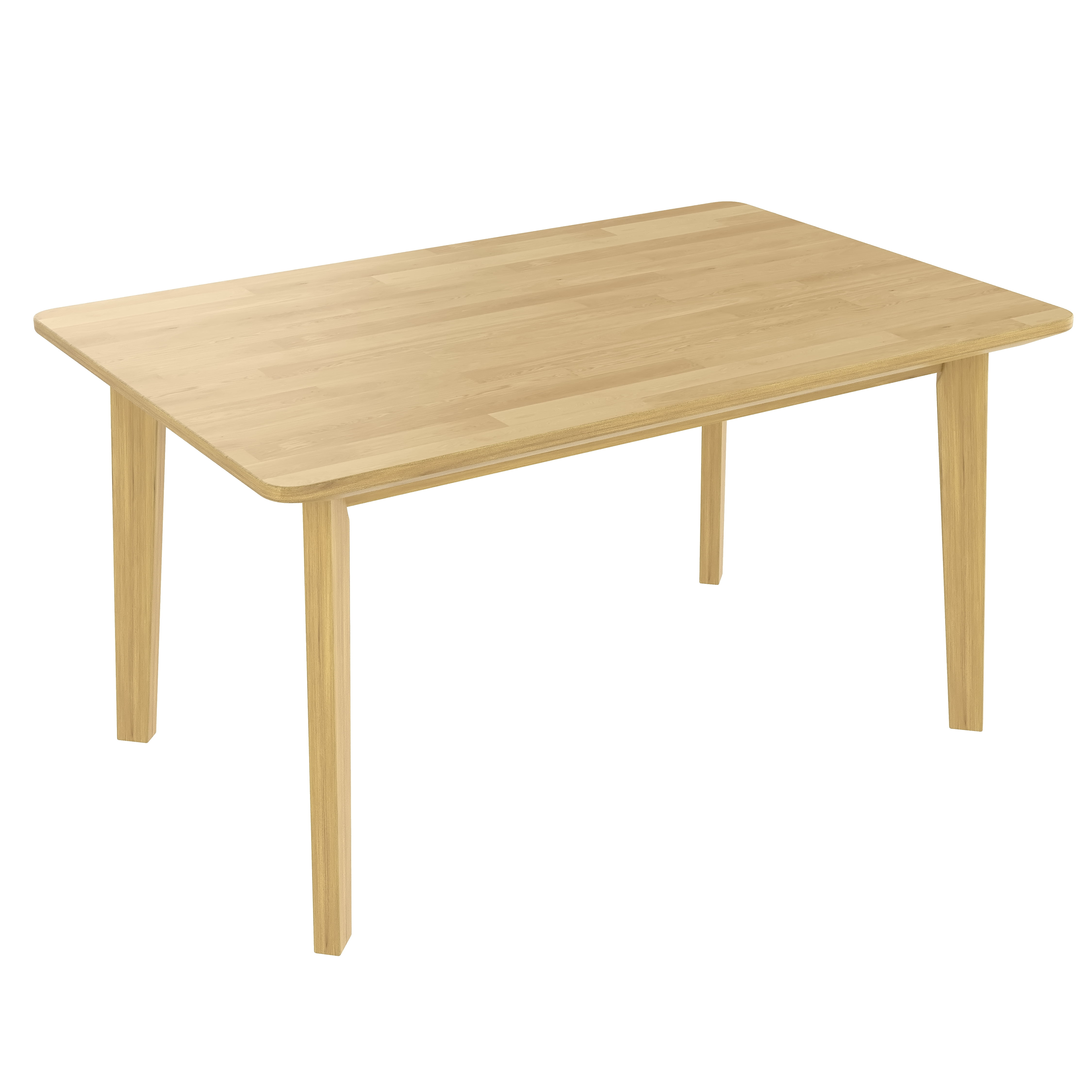 Euroco 47" Farmhouse Dining Table for 4,Wooden Rectangular Kitchen Table with Wood Frame for Dining Room,Kitchen Living Room,Natural