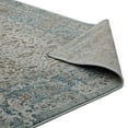 thumbnail image 6 of Modway Dilys Distressed Vintage Floral Lattice 5x8 Area Rug in Teal, Brown and Beige, 6 of 9