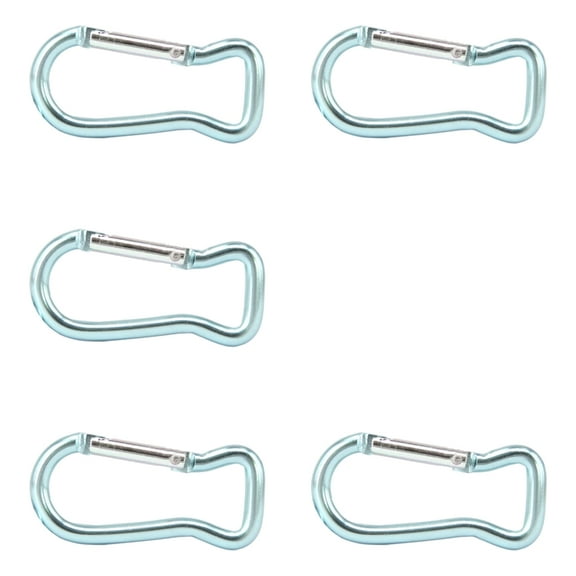 5Pcs Outdoor Aluminum Alloy Fish Shape Spring Clasps Hook Clip Carabiner Keychains Bag Clip Hook Buckles Connectors