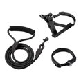 thumbnail image 1 of Correa para perro con asa acolchada, cuerda de nailon para escalada de montaña con collar de arnés, correa resistente de 1,2 m para perros para paseos al aire libre y entrenamiento., 1 of 8