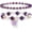Amethyst-2, variant on Amethyst Bracelet For Women Anxiety Amethyst Beaded Bracelets Butterfly Charms Healing Stone Layered Bracelet Gifts For Women