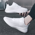 thumbnail image 6 of Men's Running Shoes Wide Toe Walking Sneakers Breathable Knit Sport Shoes Comfortable Tennis Athlet𝗂c Shoes with Durab𝗅e Outsole for Summer and Autumn, 6 of 9