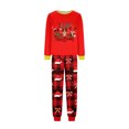 thumbnail image 5 of Matching Family Christmas Pajamas, Red Merry Christmas Print Long Sleeve Tops with Plaid Pants, Holiday Sleepwear for Women Men Family, 5 of 6